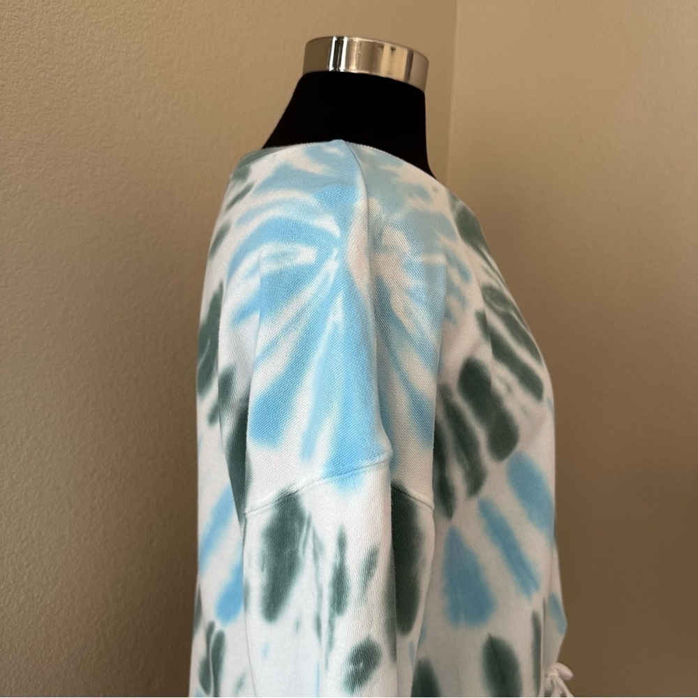 Lucky Brand Tie Dye Crop White Sweatshirt Size L - Picture 6 of 10
